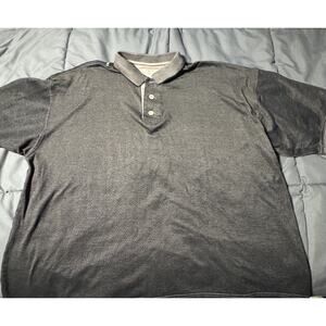 Cutter and Buck Polo Shirt Mens Sz L Short Sleeve Brown Cotton